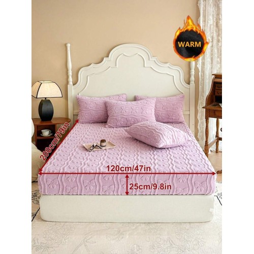 Taffeta Fitted Sheet - Solid Color Mattress Protector Pad