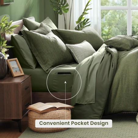 Melex Reversible 7-Piece Comforter Set | Bed in a Bag