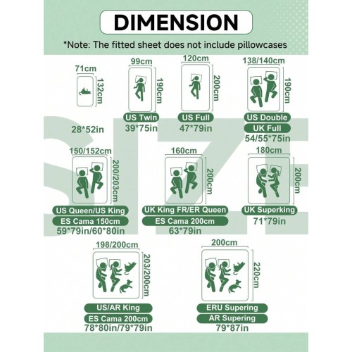 Taffeta Fitted Sheet - Solid Color Mattress Protector Pad