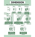 Taffeta Fitted Sheet - Solid Color Mattress Protector Pad