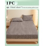 Taffeta Fitted Sheet - Solid Color Mattress Protector Pad