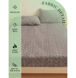 Taffeta Fitted Sheet - Solid Color Mattress Protector Pad