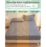 Taffeta Fitted Sheet - Solid Color Mattress Protector Pad