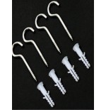 White 4-Door Mosquito Net for Double Bed | Summer Home Canopy