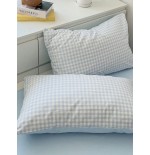 Sky Blue Plaid Duvet Cover Set - Twin, Queen, King | 3pc Bedding