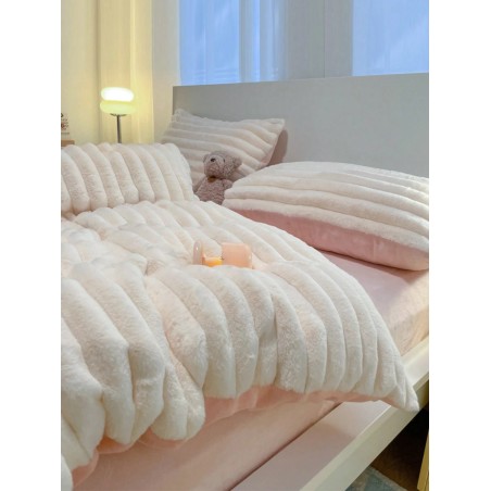 3-Piece Flannel Duvet Cover Set - Soft Bedding with Pillowcases