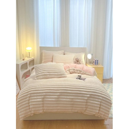 3-Piece Flannel Duvet Cover Set - Soft Bedding with Pillowcases