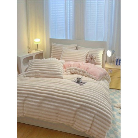 3-Piece Flannel Duvet Cover Set - Soft Bedding with Pillowcases