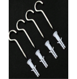 White 4-Door Mosquito Net for Double Bed - Summer Home Canopy