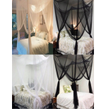 White 4-Door Mosquito Net for Double Bed - Summer Home Canopy