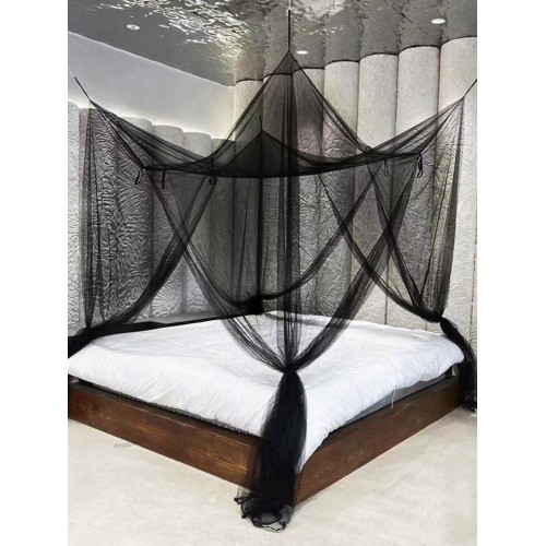 White 4-Door Mosquito Net for Double Bed - Summer Home Canopy