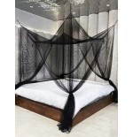 White 4-Door Mosquito Net for Double Bed - Summer Home Canopy