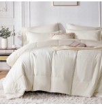 Queen Checkered Comforter Set - 5/7-Piece All-Season Microfiber Bedding