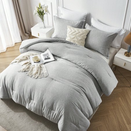 Queen Size 3-Piece Boho Comforter Set - All-Season Breathable Bedding