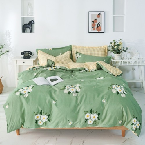 Ozland Green: Ditsy Floral Printed Sheet Set