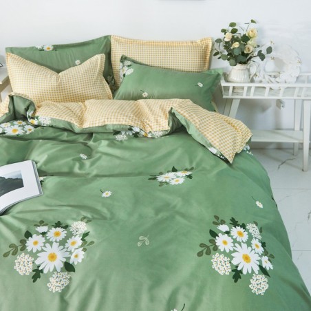 Ozland Green: Ditsy Floral Printed Sheet Set