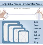 2-Pack Adjustable Bed Sheet Straps - Secure Fit for All Mattresses