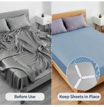 2-Pack Adjustable Bed Sheet Straps - Secure Fit for All Mattresses