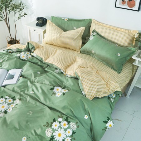 Ozland Green: Ditsy Floral Printed Sheet Set