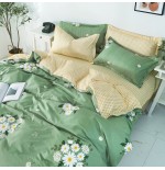 Ozland Green: Ditsy Floral Printed Sheet Set