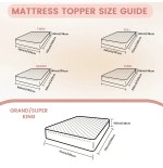 JustLet 600GSM Cooling Mattress Topper - Quilted Pad with Deep Pocket