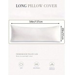 Solid Color Ruffle Edge Body Pillow Cover 20x54 Inch - Breathable