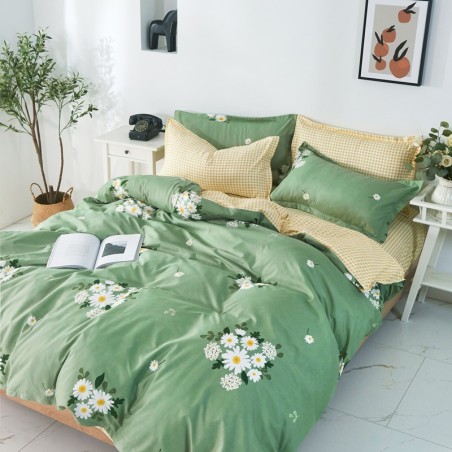 Ozland Green: Ditsy Floral Printed Sheet Set