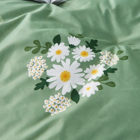 Ozland Green: Ditsy Floral Printed Sheet Set