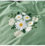 Ozland Green: Ditsy Floral Printed Sheet Set
