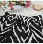 Zebra Print Soft Polyester Long Sleeve Pajama Set - All-Season Versatile Loungewear for Home, Outdoor, Hotel & Bathhouse