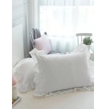 Cute Ruffle Edge Pillowcase - Decorative Bedding Accent