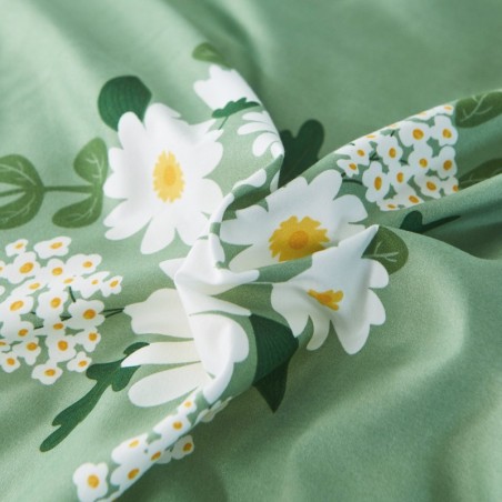 Ozland Green: Ditsy Floral Printed Sheet Set