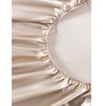 Silky Satin Bedding Set - 2/3pc Khaki Sheets & Pillowcases, Soft Breathable Wrinkle-Resistant, Fits Twin to King