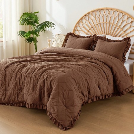 Phoebe Diamond Pattern Comforter Set - All-Season Bedding