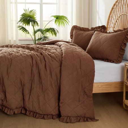 Phoebe Diamond Pattern Comforter Set - All-Season Bedding