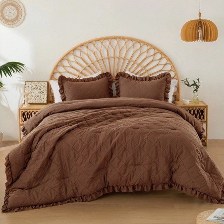 Phoebe Diamond Pattern Comforter Set - All-Season Bedding