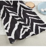 Zebra Print Soft Polyester Long Sleeve Pajama Set - All-Season Versatile Loungewear for Home, Outdoor, Hotel & Bathhouse