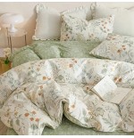 3-Piece Floral Comforter Set - All-Season Polyester Bedding