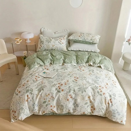 3-Piece Floral Comforter Set - All-Season Polyester Bedding
