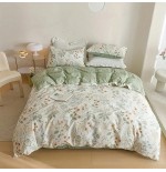 3-Piece Floral Comforter Set - All-Season Polyester Bedding