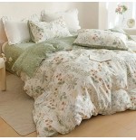 3-Piece Floral Comforter Set - All-Season Polyester Bedding