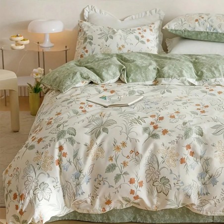 3-Piece Floral Comforter Set - All-Season Polyester Bedding