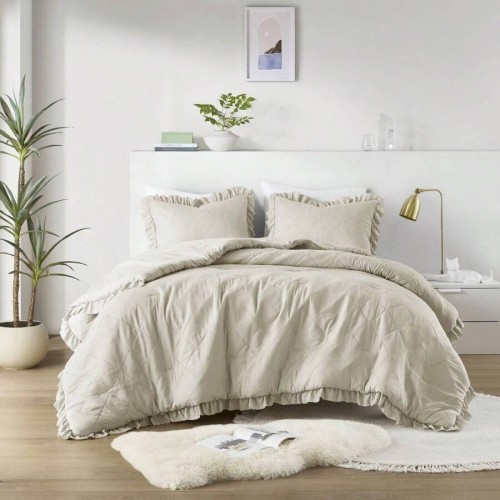 Phoebe Diamond Pattern Comforter Set - All Season Bedding Twin to King