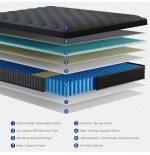 Hybrid Pocket Spring Mattress in a Box - Twin to King Sizes