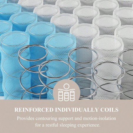 Hybrid Pocket Spring Mattress in a Box - Twin to King Sizes