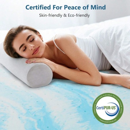 CertiPUR-US Memory Foam Mattress Topper for Back Pain Relief