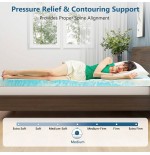 CertiPUR-US Memory Foam Mattress Topper for Back Pain Relief
