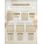 Silky Bed Skirt with Ruffled Hem - Twin to King Sizes