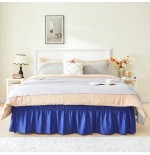 VOLTITO Elastic Bed Ruffle Skirt - 15" Drop Microfiber Adjustable