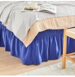 VOLTITO Elastic Bed Ruffle Skirt - 15" Drop Microfiber Adjustable